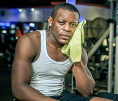 man with towel