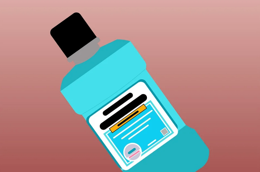 Use a solution of Listerine and water.