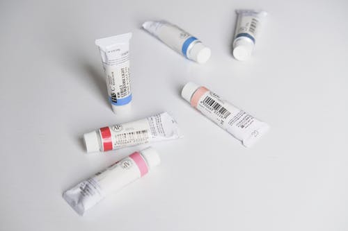 various tubes of medicinal cream
