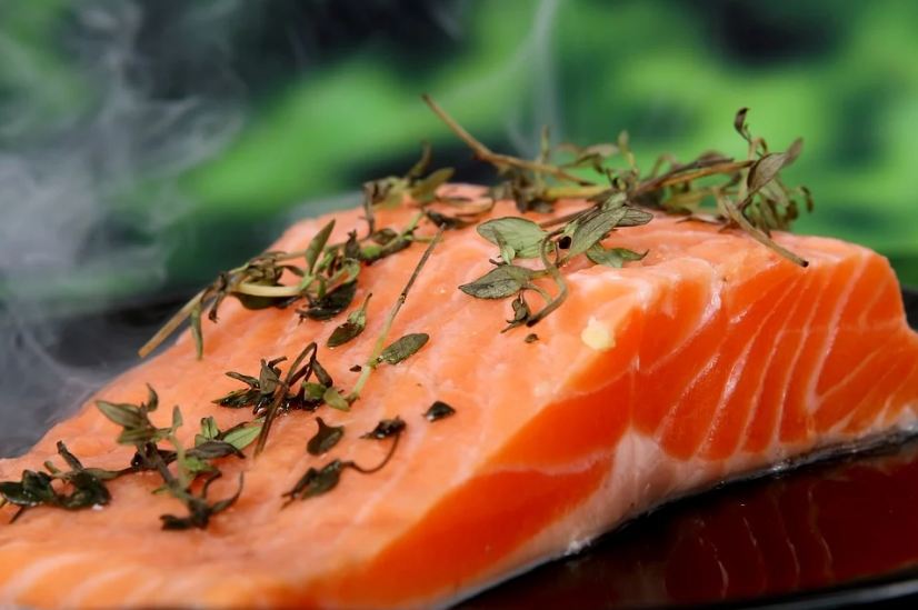 Salmon contains a great amount of Omega-3 Acids that fight inflammation.