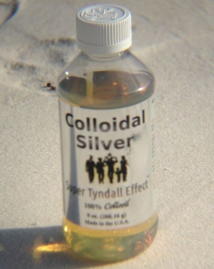 a bottle of colloidal silver