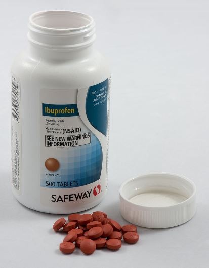 a bottle of generic ibuprofen