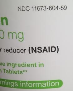 NSAID label