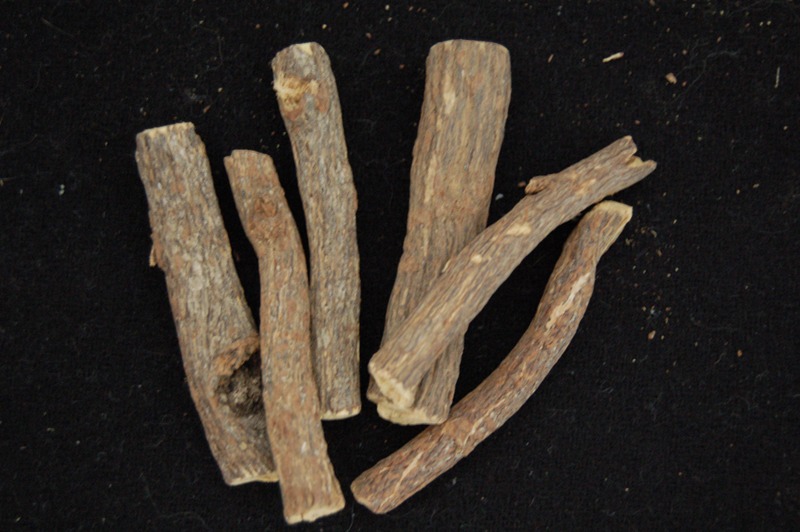 Dried sticks of liquorice root
